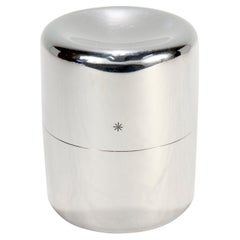 Danish Modern Sterling Silver Tea Caddy or Covered Box by Anton Michelsen