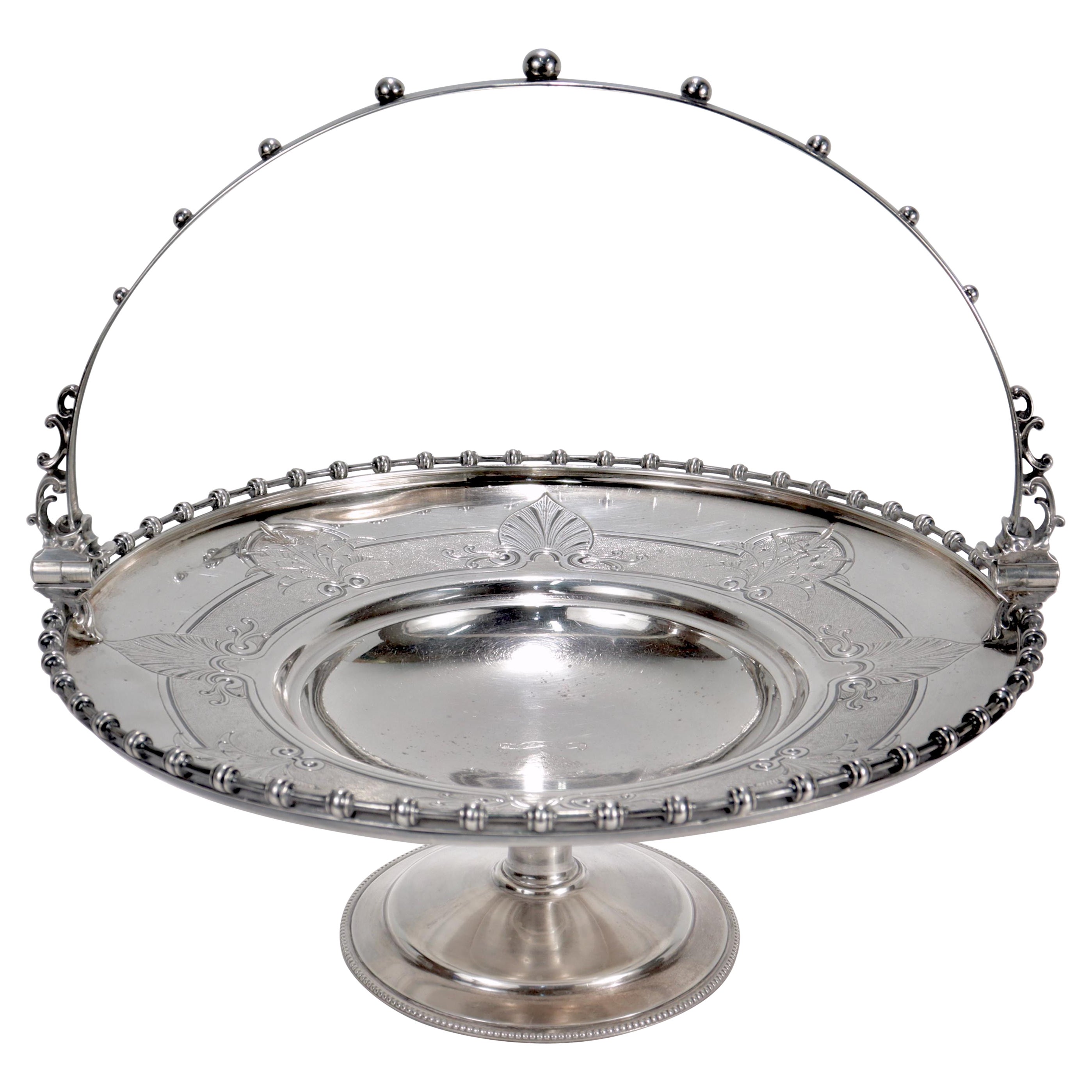 19. Jahrhundert Gorham Münze Silber Griff Tazza von New Orleans, LA Southern Interest im Angebot