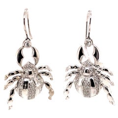 0.41ct Diamond Spider Earrings 18-Karat White Gold