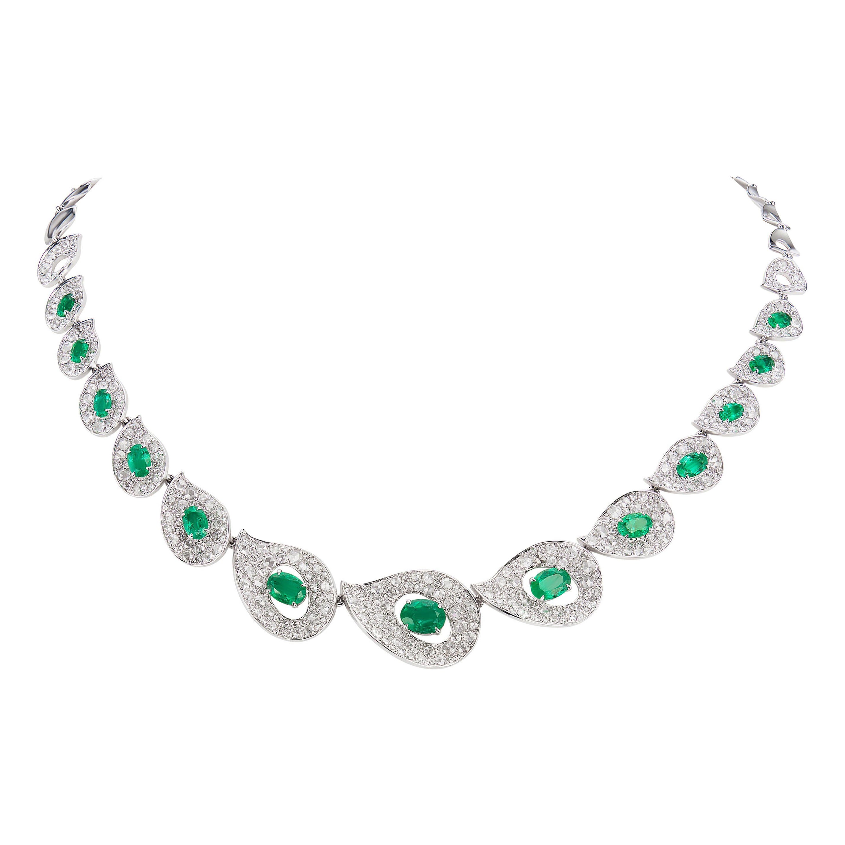 Italian Gold and Diamond Necklace For Sale at 1stDibs italian gold