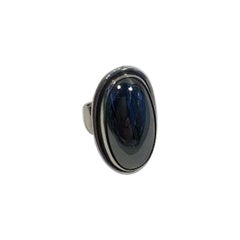 Georg Jensen Sterling Silver Ring No 46E with Hematite