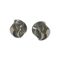 Georg Jensen Sterling Silver Clip Earrings
