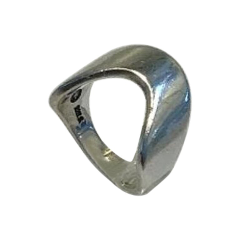 Georg Jensen Sterling Silver Ring No A77A For Sale at 1stDibs