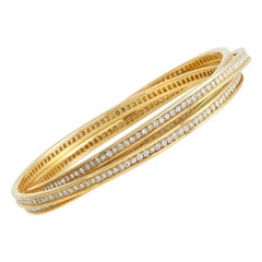 Cartier Trinity 18K Yellow Gold Diamond Bracelet