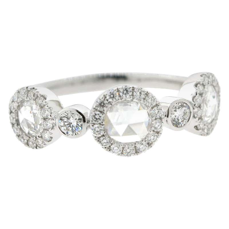 3.33 Carat Emerald Cut Illusion Diamond Ring 18 Karat White Gold For ...