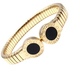 Bulgari Tubogas Onyx Gold-Armspange