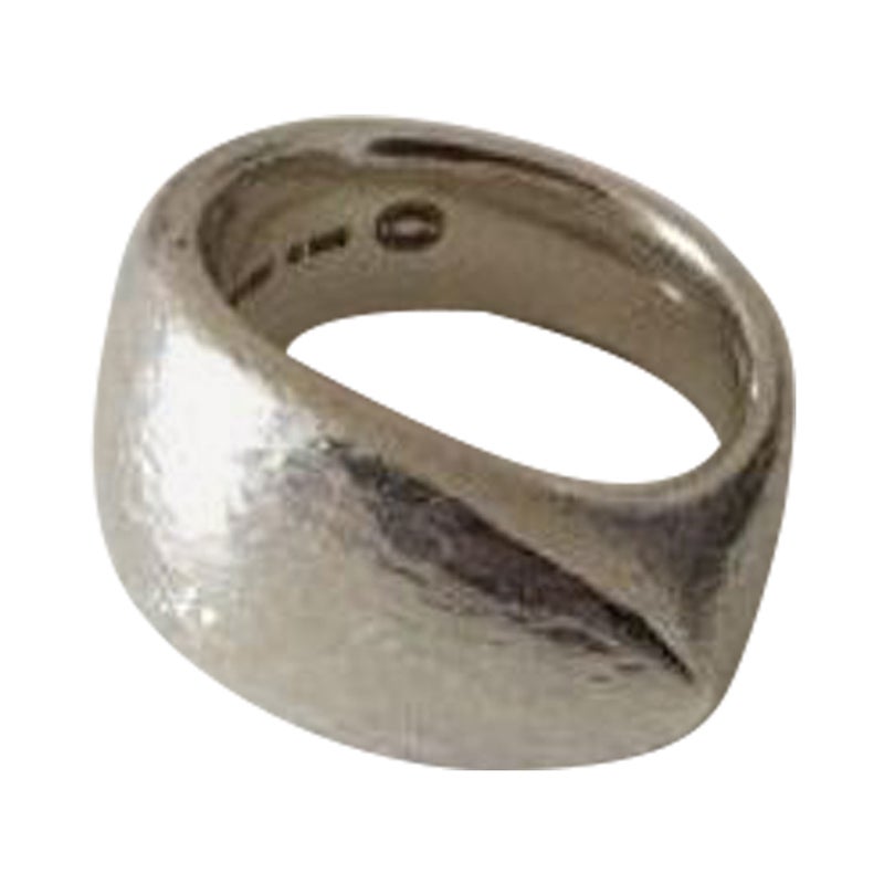Georg Jensen Sterling Silver Ring No 500 For Sale