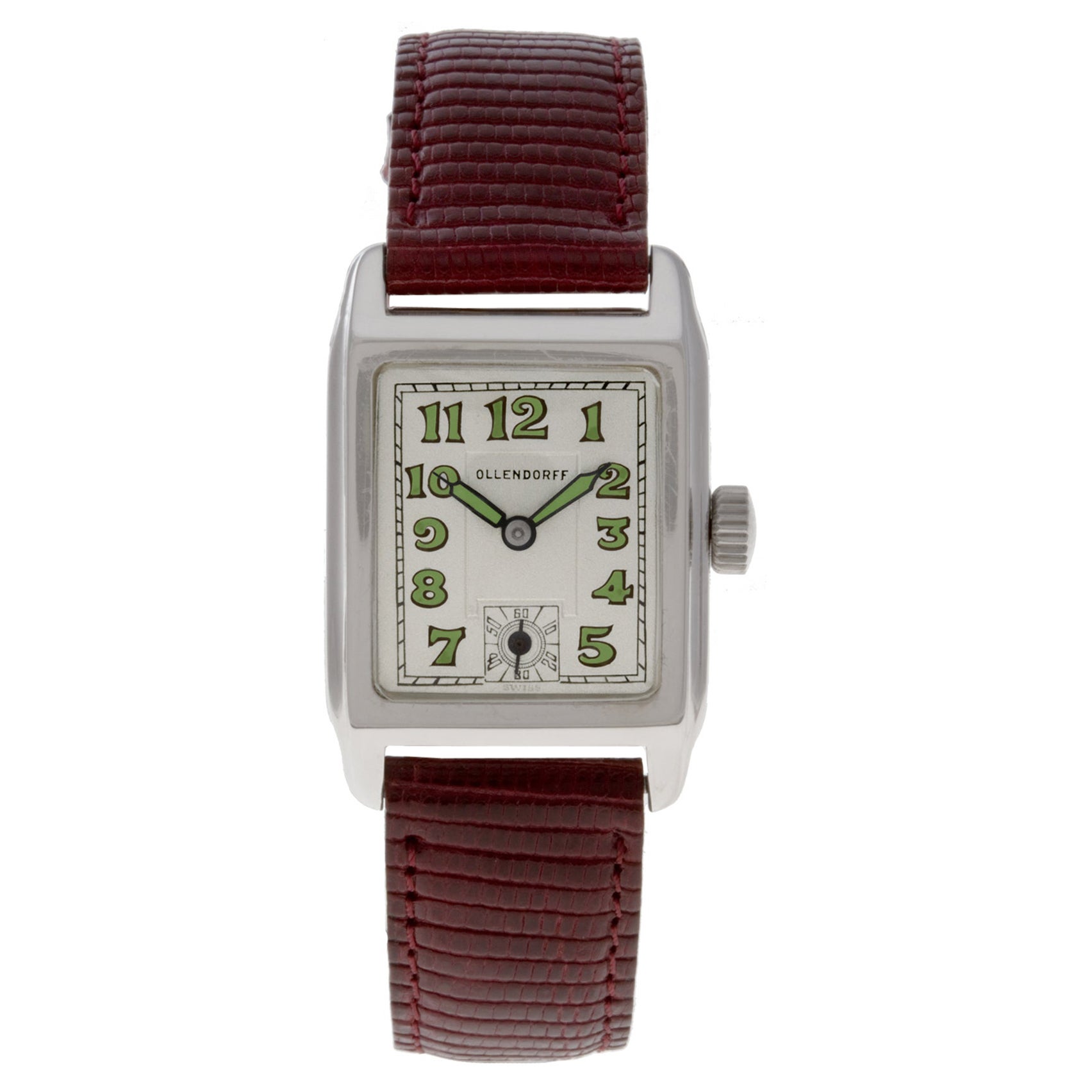 Ollendorff Classic Watch Ref 3865 14k White Gold Case Manual 