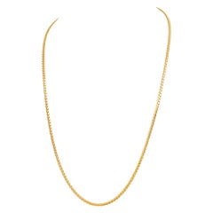 Vintage Curb Link Neklace in 14k Yellow Gold, Necklace