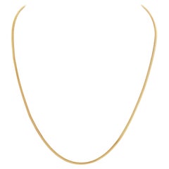 Snake Style Chain in 18k Yellow Gold