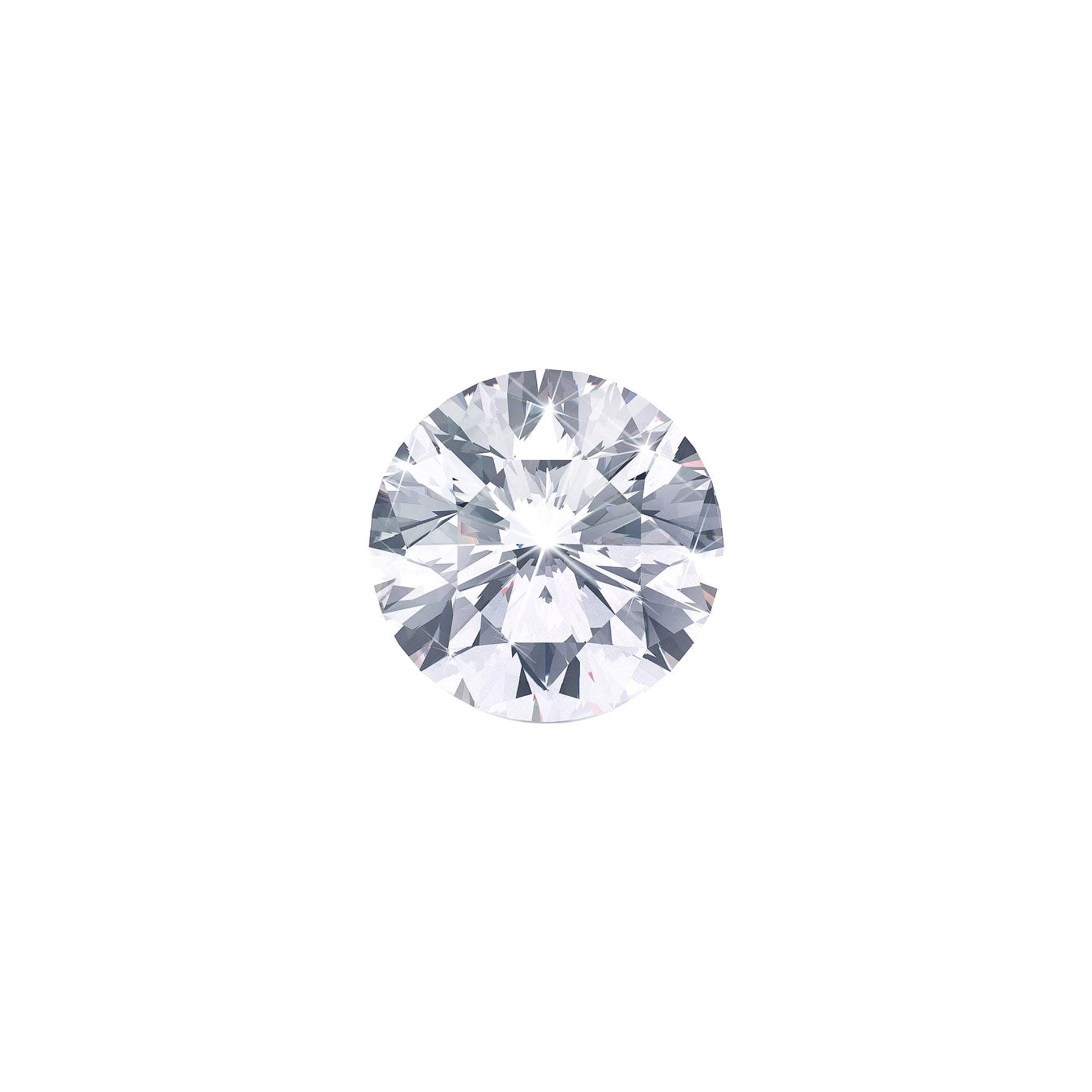 Diamant rond certifié GIA de 0,70 carat de couleur H et de pureté SI2