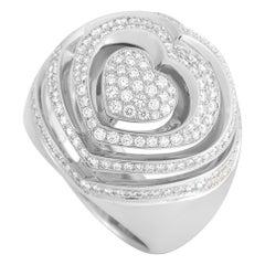 Chopard Bague en or blanc 18 carats avec diamants de 1,17 carat