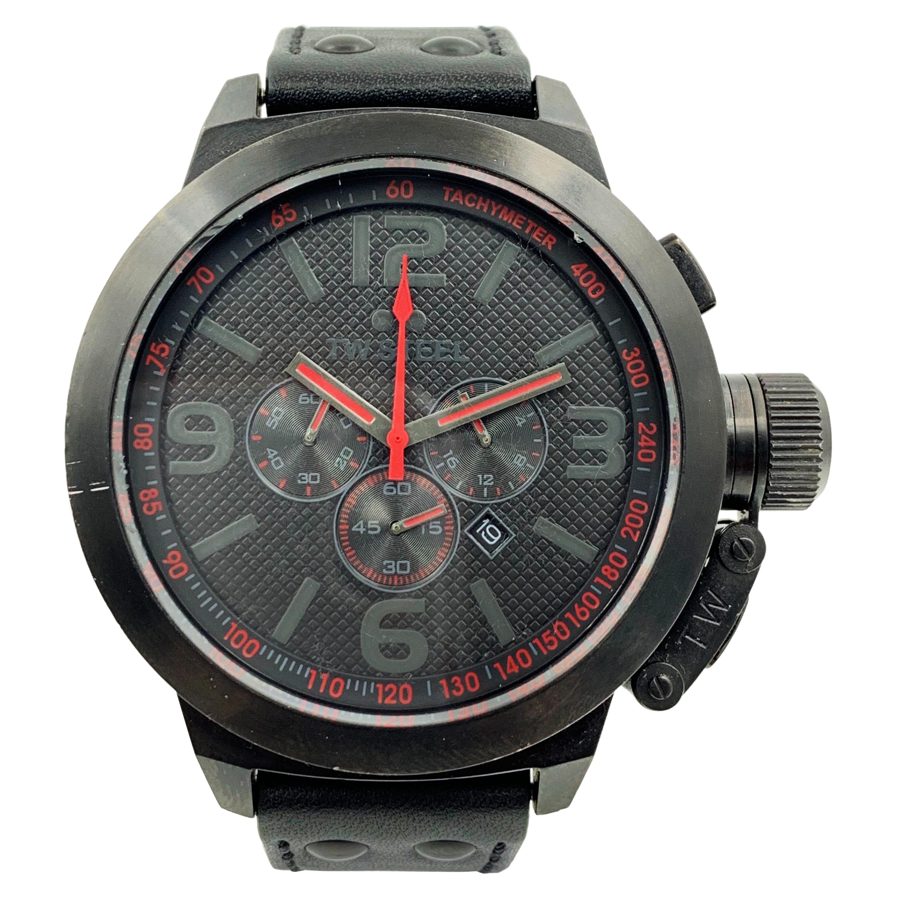 TW Steel Canteen Stainless Steel PVD Mens Quartz Watch TW903 For Sale