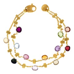 Marco Bicego Semi Precious Stone Bracelet in 18k Yellow Gold