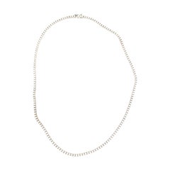 14K 7.80 Carat Diamond Tennis Necklace White Gold