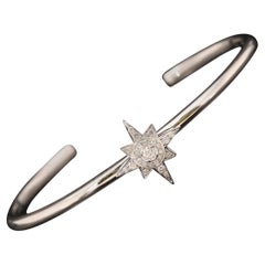 $7500 / Designer Marchesa Snowflake 7/8 CT Diamond Bracelet / 15.3 gm 18K Gold