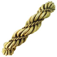 1970s Tiffany & Co. Gold Rope Link Bracelet