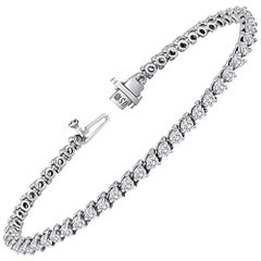 Bracciale Tennis in oro con diamanti da 3,88 carati