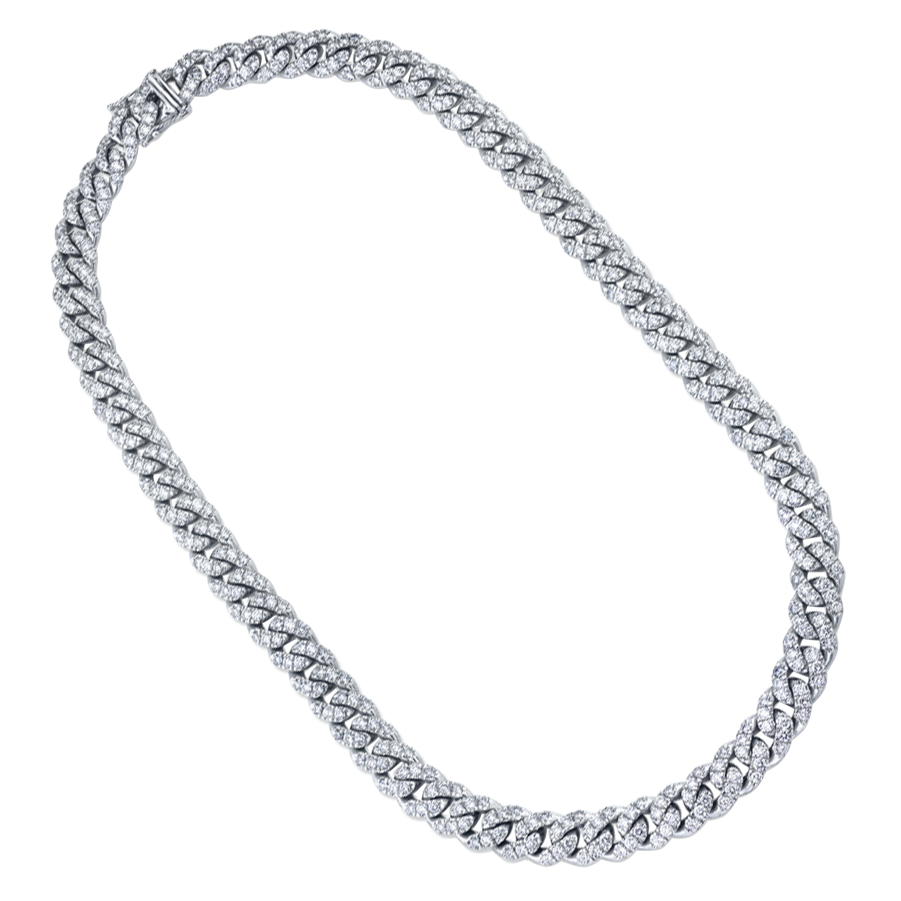 Diamond Cuban Link Necklace, 70 Carat White Diamonds, 500 Gram Gold For  Sale at 1stDibs | 500 gram cuban link chain