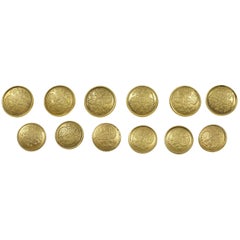 Antique Gold Blazer Button Set