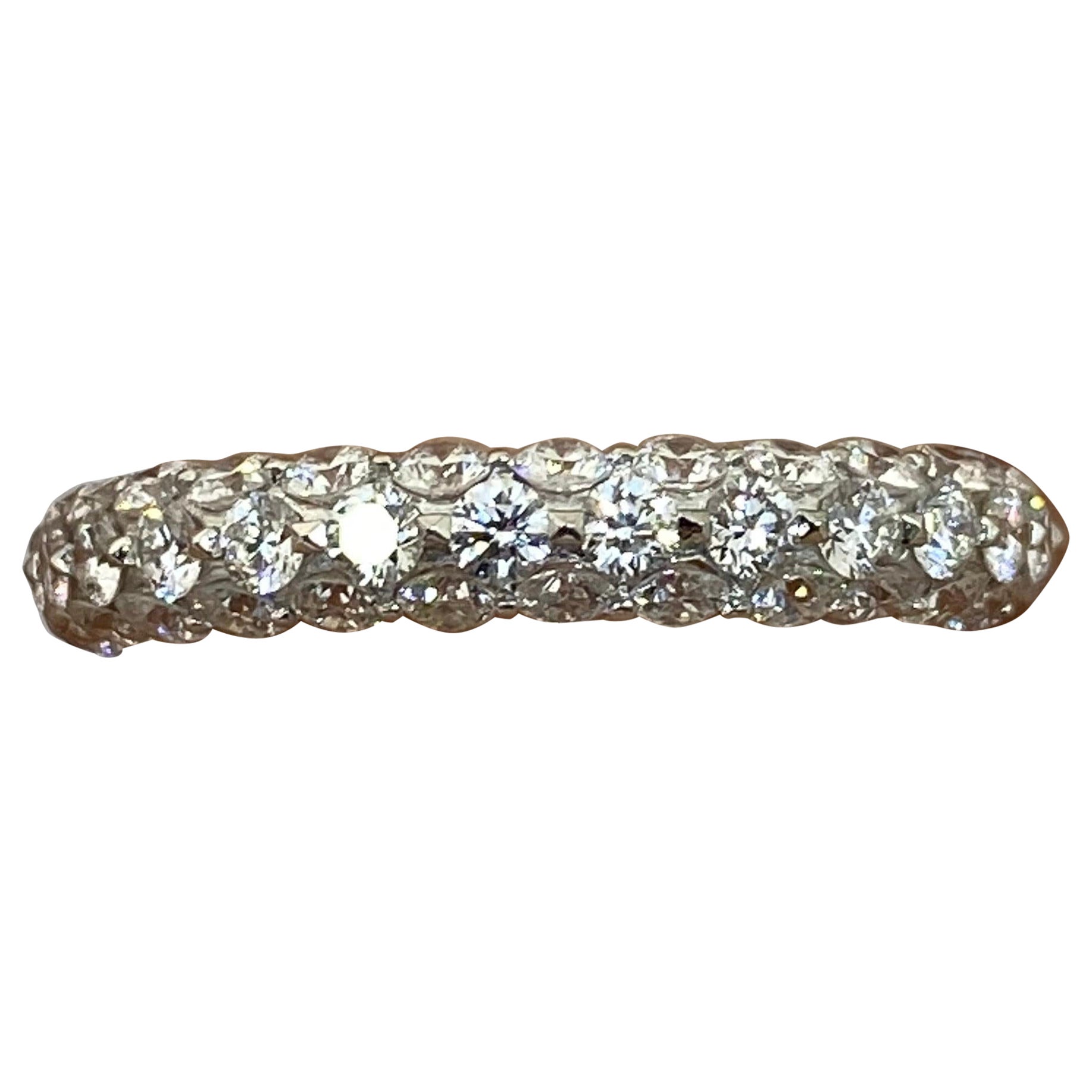 18k Eternity Diamond Ring For Sale