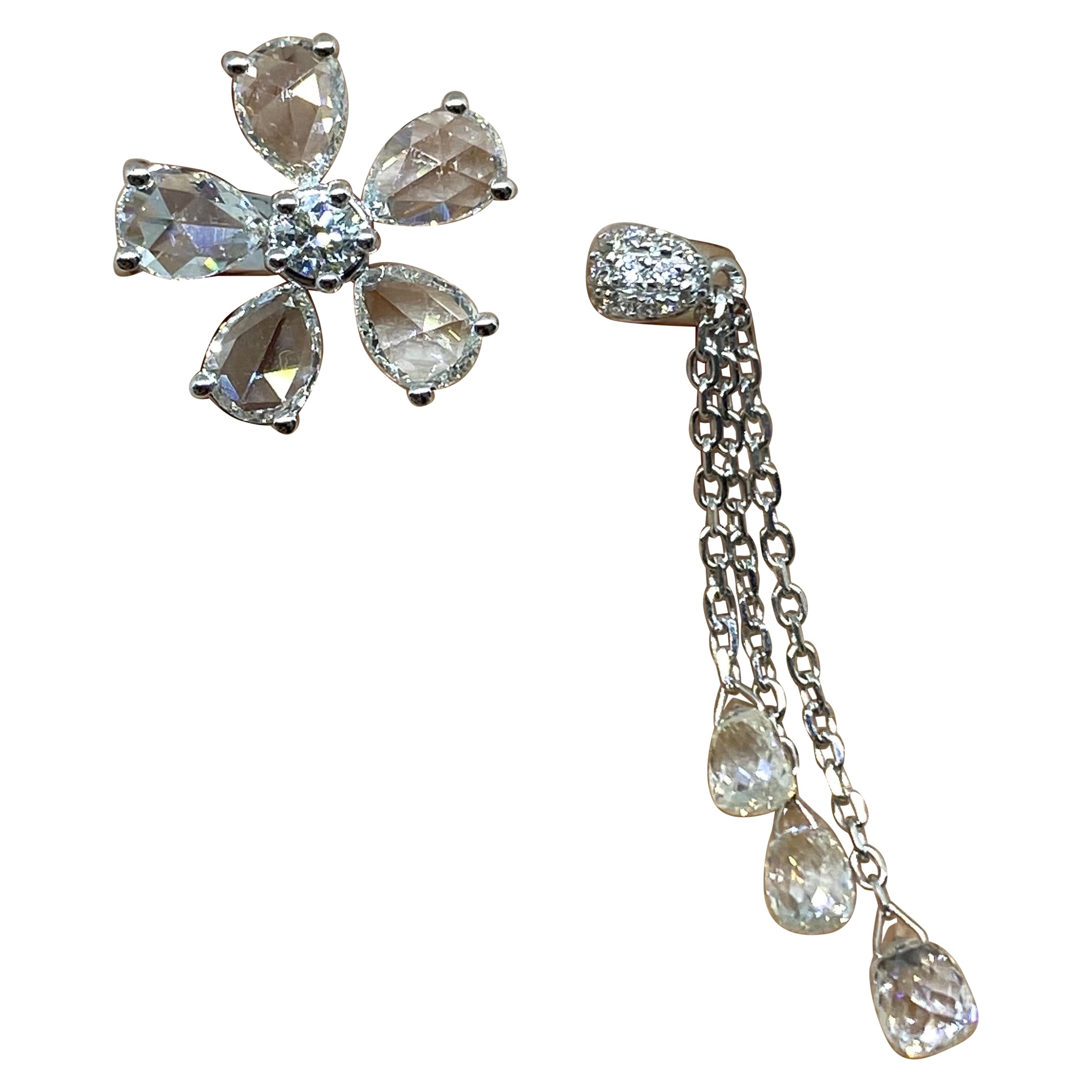 Bague unique conçue avec un diamant 18 carats en vente