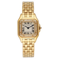 Cartier Panthere 8057915 18K Yellow Gold Diamonds Ladies Watch