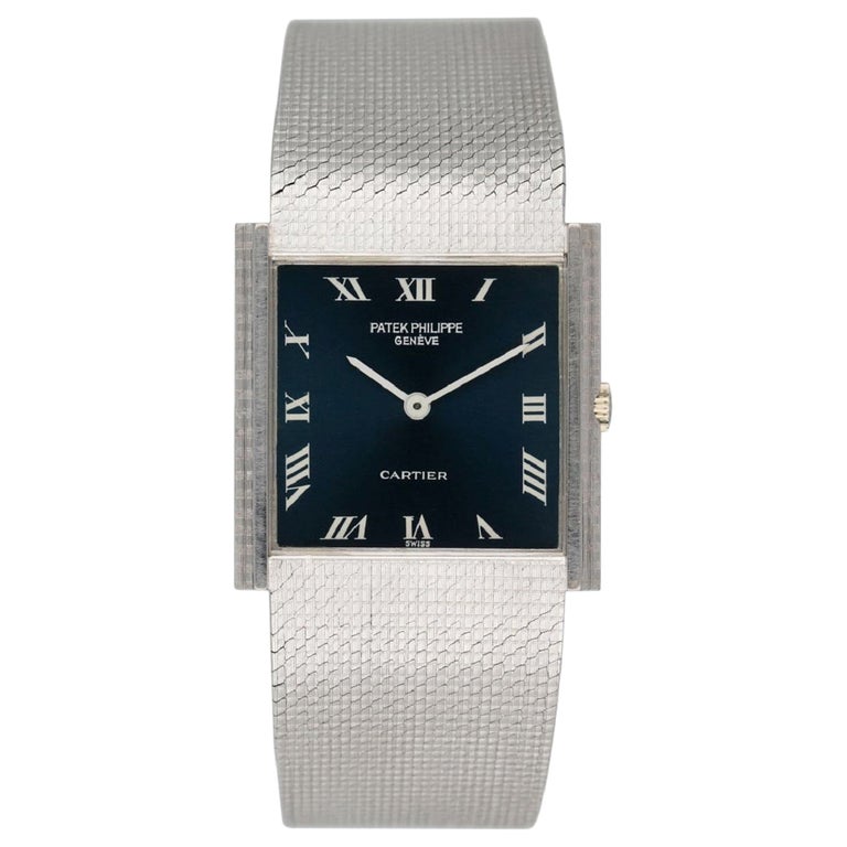 Patek Philippe 3494 Retailed by Cartier 18K White Gold Ladies Watch For ...