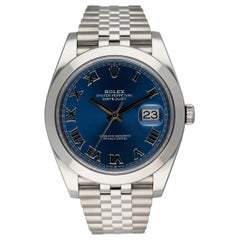 Rolex Datejust 126300 Blue Dial Mens Watch Box & Papers