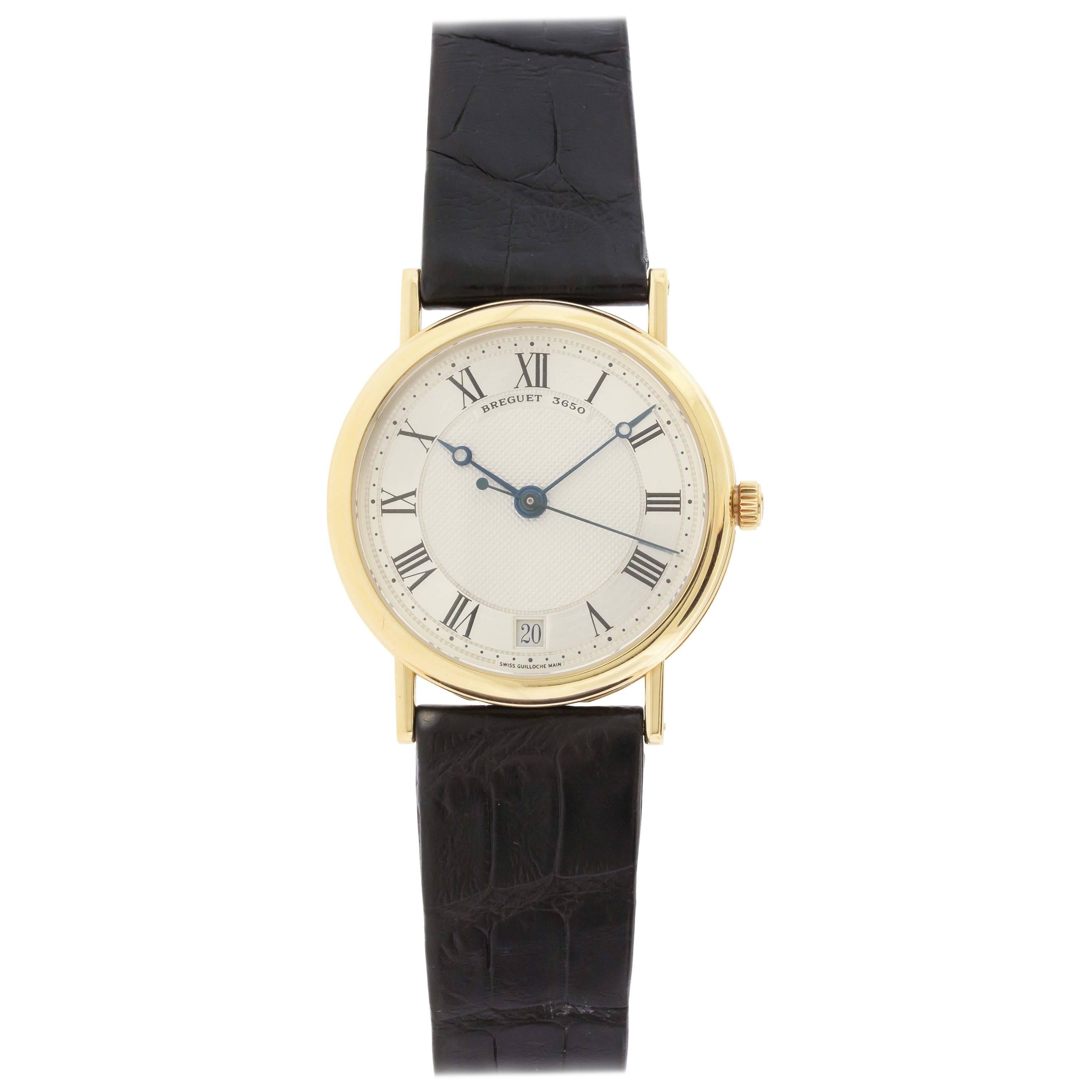 Breguet Yellow Gold Classique Automatic Wristwatch Ref 3980 