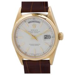 Rolex Yellow Gold Day Date Wristwatch Ref 18038