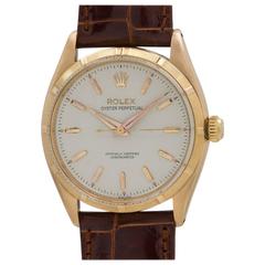 Retro Rolex Rose Gold Oyster Perpetual Wristwatch Ref 6565 