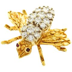 Herbert Rosenthal Diamond Bee in Gold