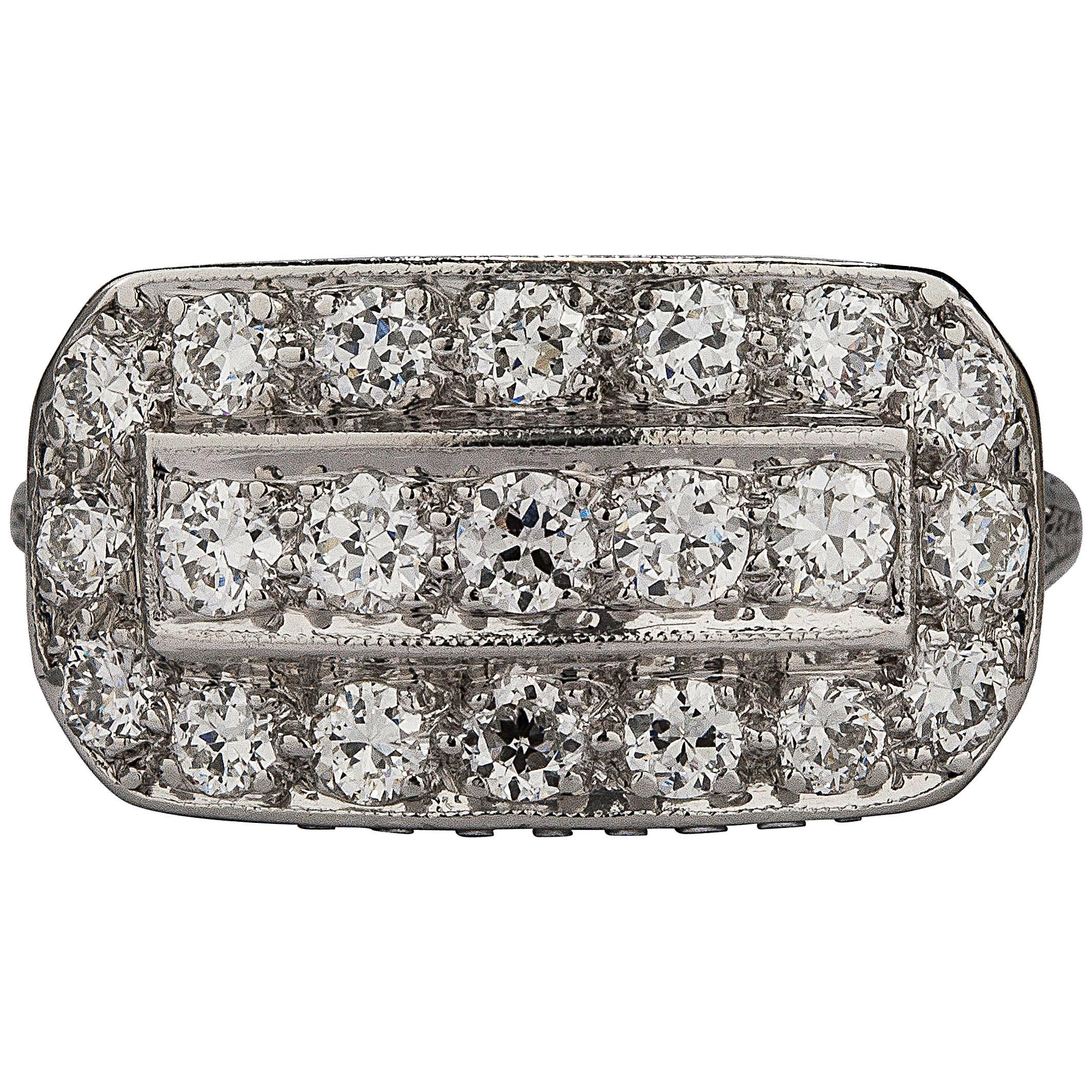 Art Deco .60ctw Diamond Ring For Sale