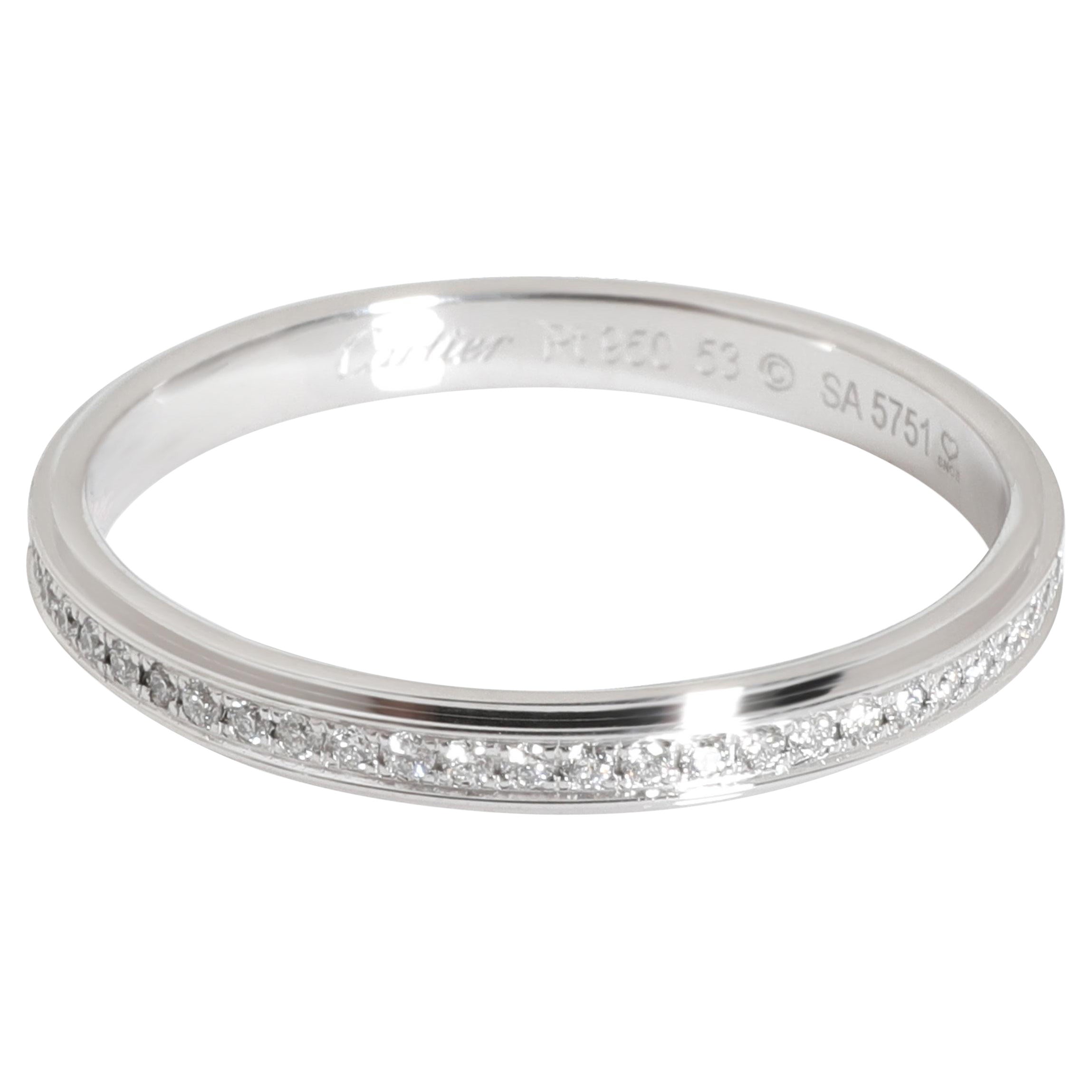 Cartier D'Amore Diamond Wedding Band in Platinum 0.15 CTW For Sale at ...