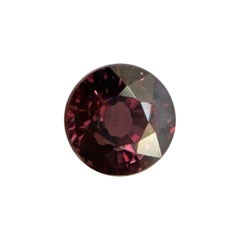 Untreated Deep Red Natural Ruby 0.45ct Round Cut Rare Loose Gem