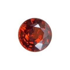 Fine 1.84ct Vivid Orange Spessartine Garnet Round Diamond Cut Loose Gem