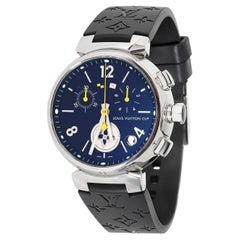 Louis Vuitton Montre unisexe Tambour Q11BG en acier inoxydable