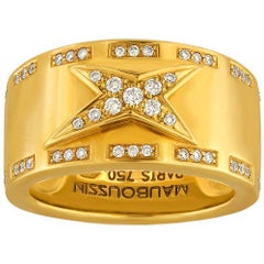 Mauboussin Etoile Divine Goldband-Ring Größe 49
