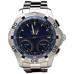 Tag Heuer Stainless Steel Aquaracer Chronograph Automatic Wristwatch