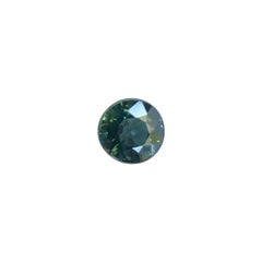 Australian Sapphire 0.64ct Untreated Teal Green Blue Unheated Round Cut