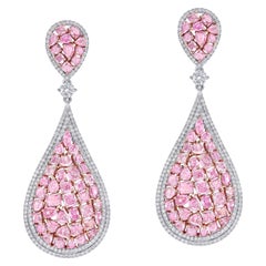 Emilio Joyas Pendientes de Diamante Rosa Natural