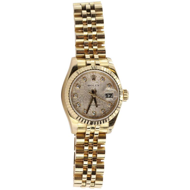 Rolex Lady's Rose Gold President Datejust Automatic Wristwatch Ref ...