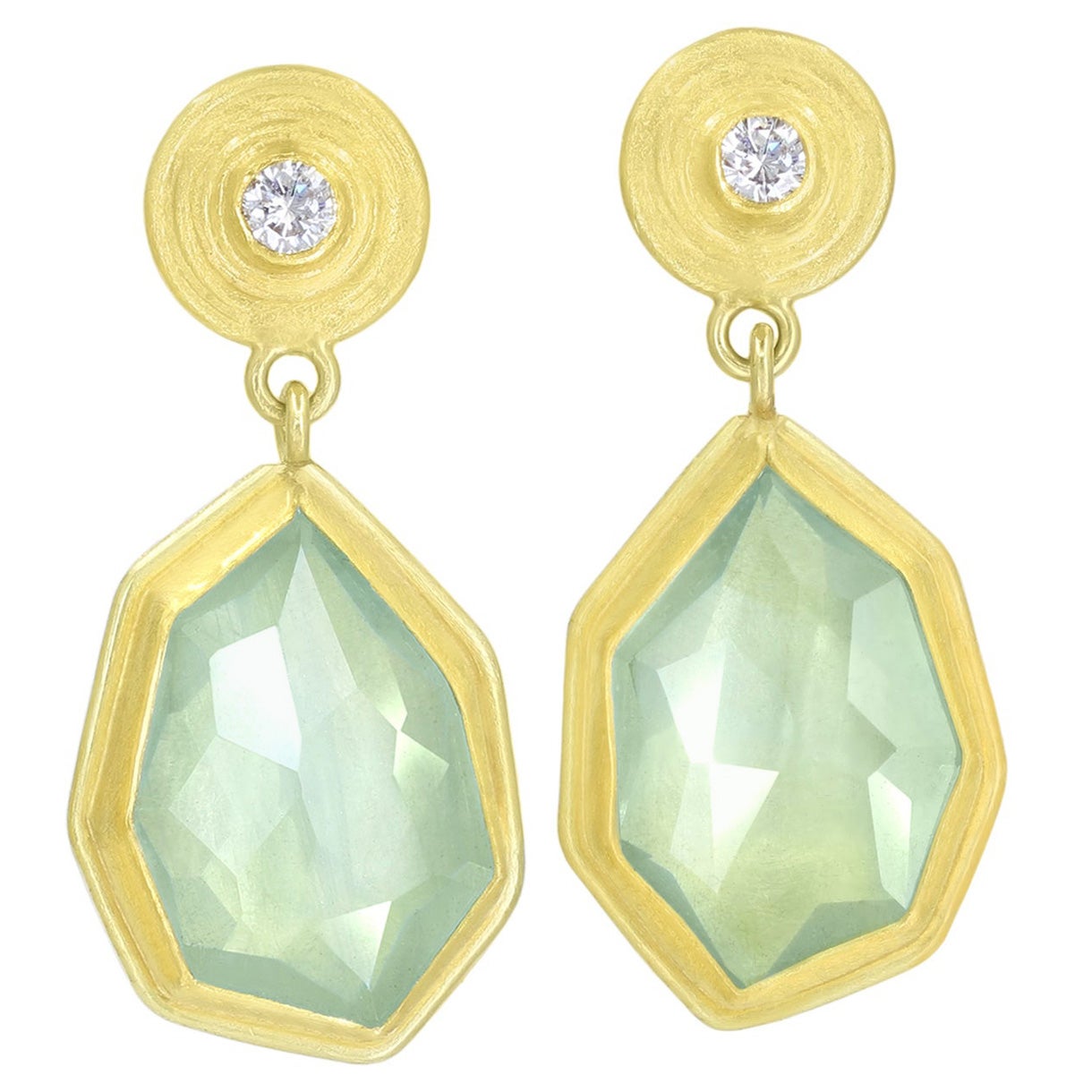 Crystal & White Agate Mélange Drop Earrings main image 1