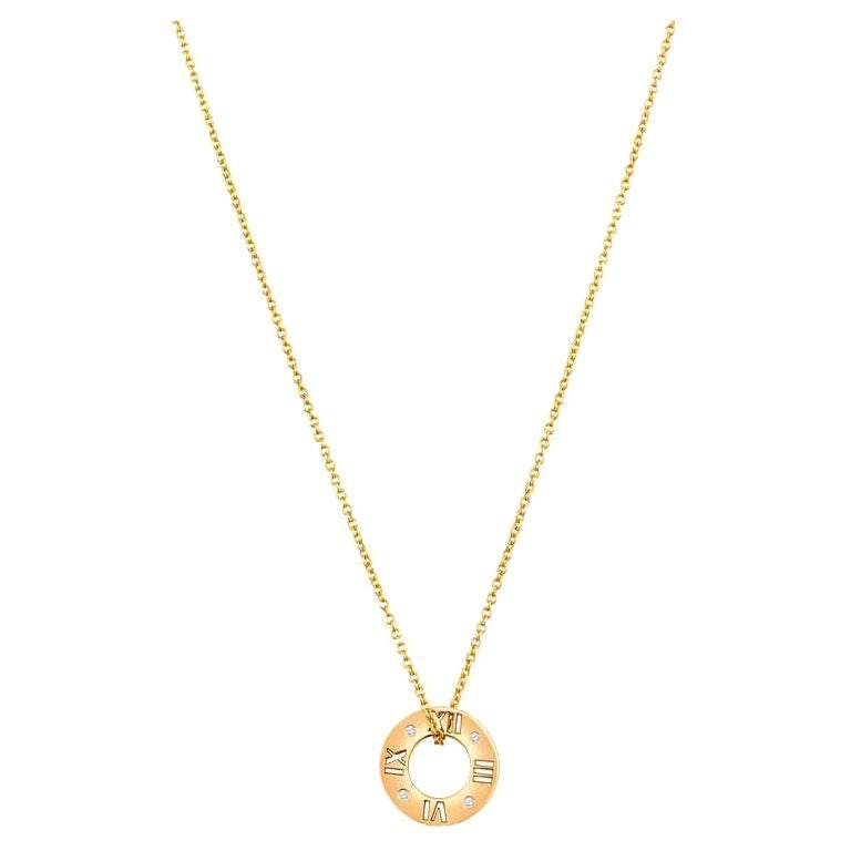Tiffany & Co. Diamond Atlas Pierced Pendant Necklace, 18 Karat Rose Gold