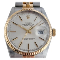 Mens Rolex Datejust Ref 16013 18k Gold SS Automatic 1980s Swiss RA270