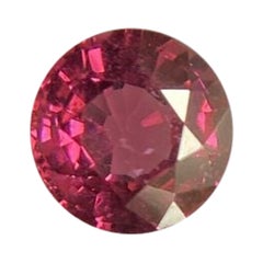 Vivid Rhodolite Garnet Red Pink Purple 0.35ct Round Diamond Cut Calibrated