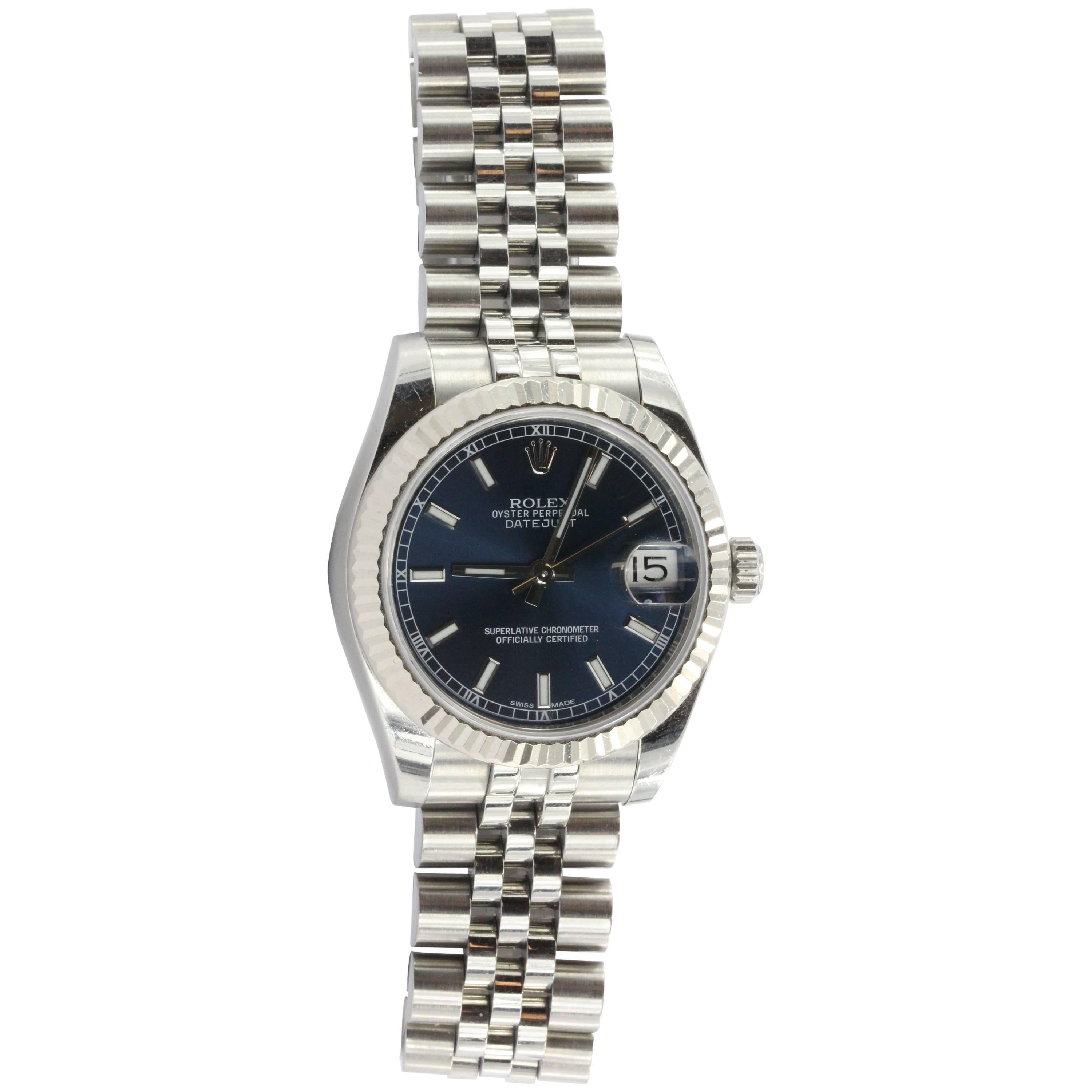 Rolex Stainless Steel & 18k Gold 31MM Unisex DateJust 178274