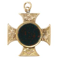 Antique Victorian Maltese Cross Locket