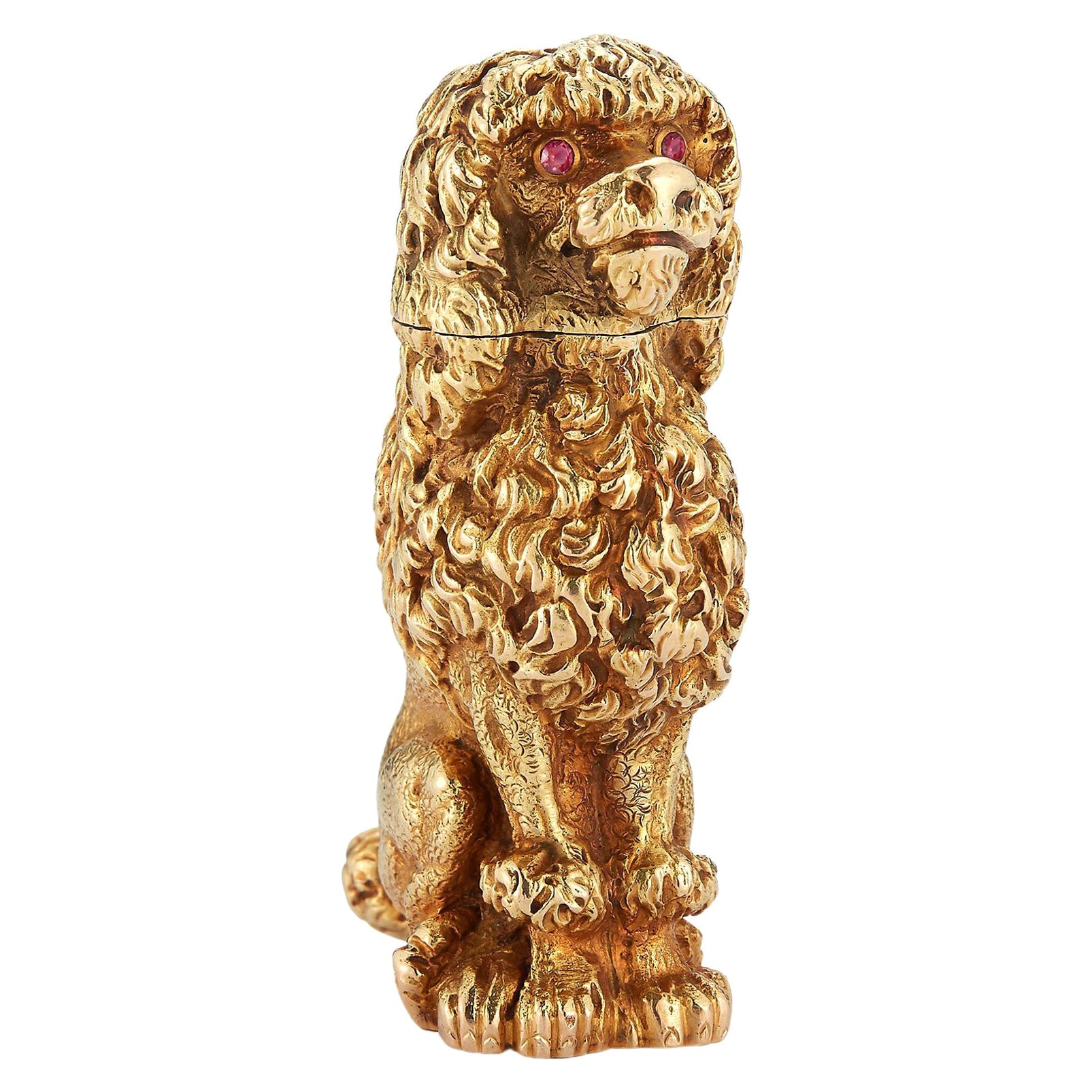 Schlumberger Gold Poodle Lighter For Sale